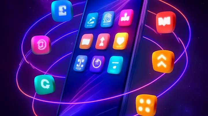 89BPX COM Sleek smartphone floating in space